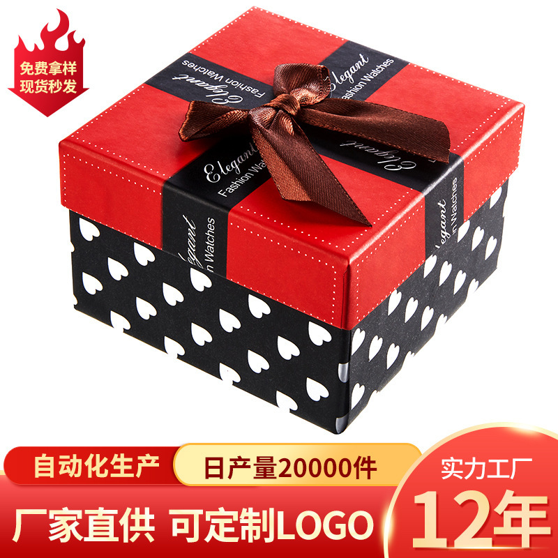 Поставки упаковки для модных часов, коробки для подарков с бантом, оптовая продажа от производителей