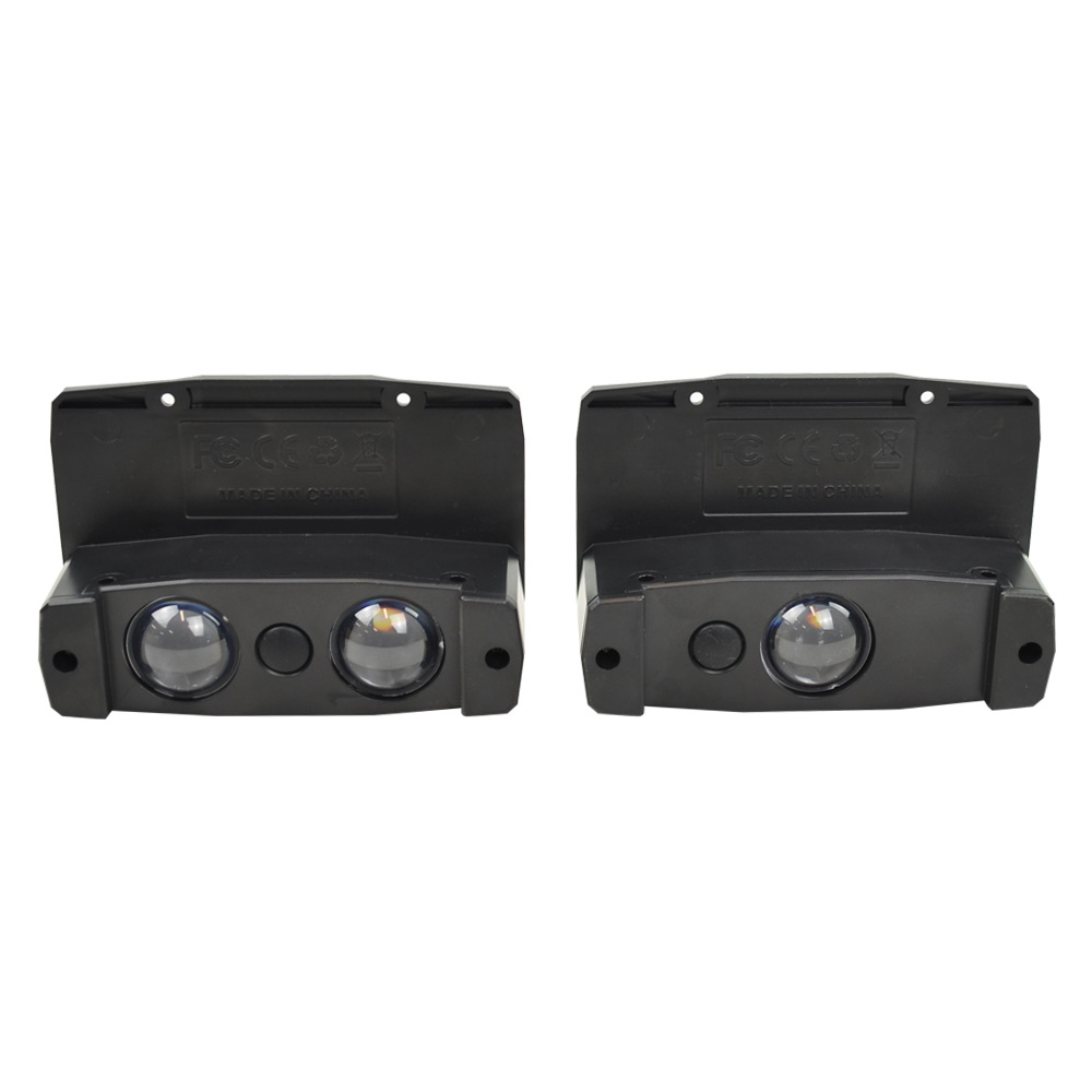 New solar wall washing lamp spotlight bright convex lens wall lamp outdoor garden yard 12-speed color mixing wall lamp