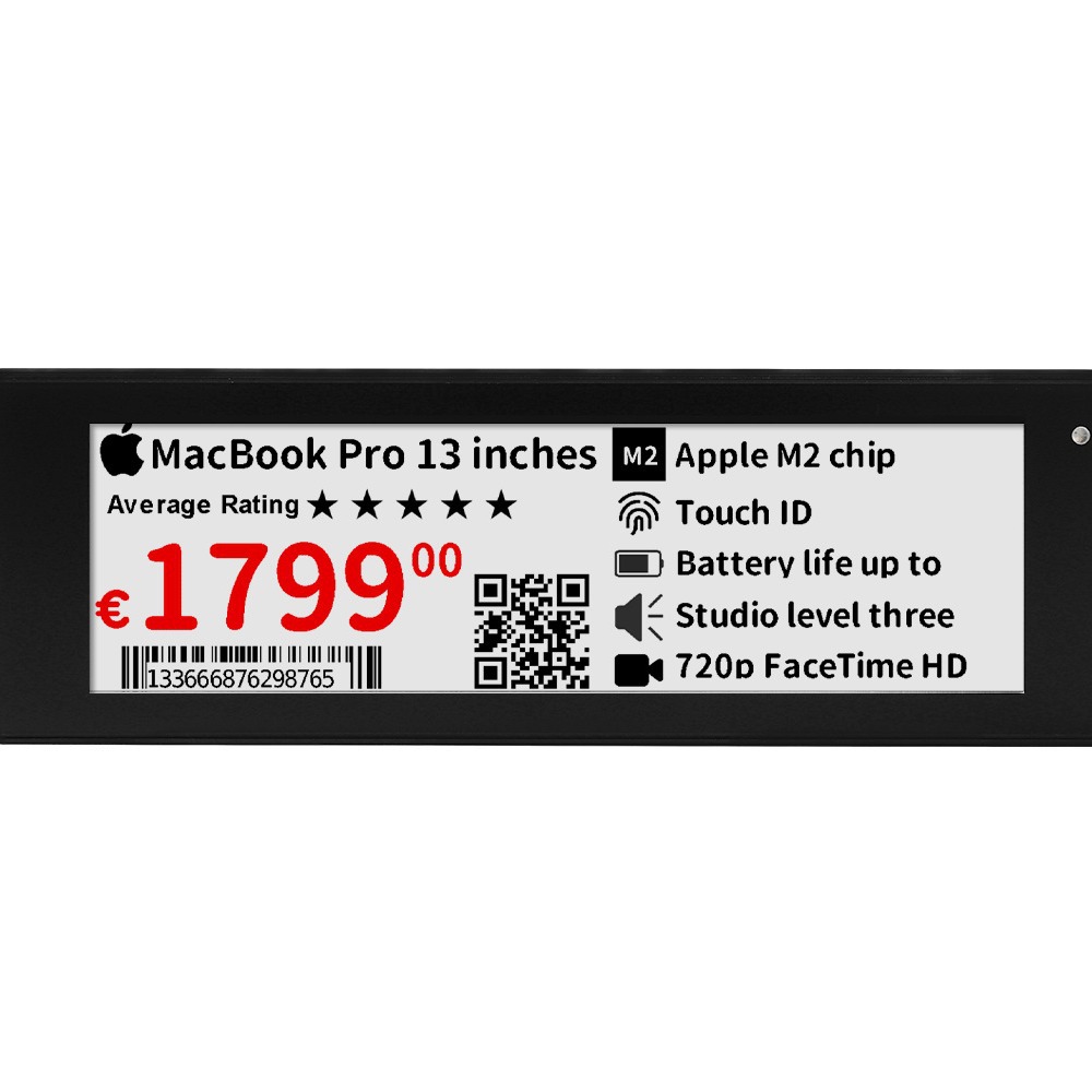 4.3 Digital Label Network Version Ink Screen Digital Price Tag Shelf Smart Label Supermarket Black and White Price Tag