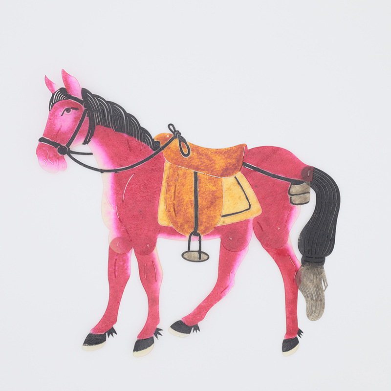 Animal horse picture book shadow puppet props performance suit kindergarten handmade shadow puppet props diy material bag