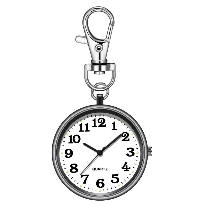 The special pocket watch for the elderly, children and students for the examination is clear and large number literal key chain hanging watch nurse watch only looks at the time