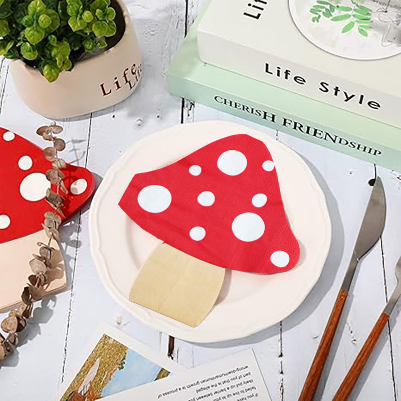 New Apple Strawberry Mushroom Butterfly Watermelon Napkin Paper Birthday Party Daily Life Neutral Paper Tissue