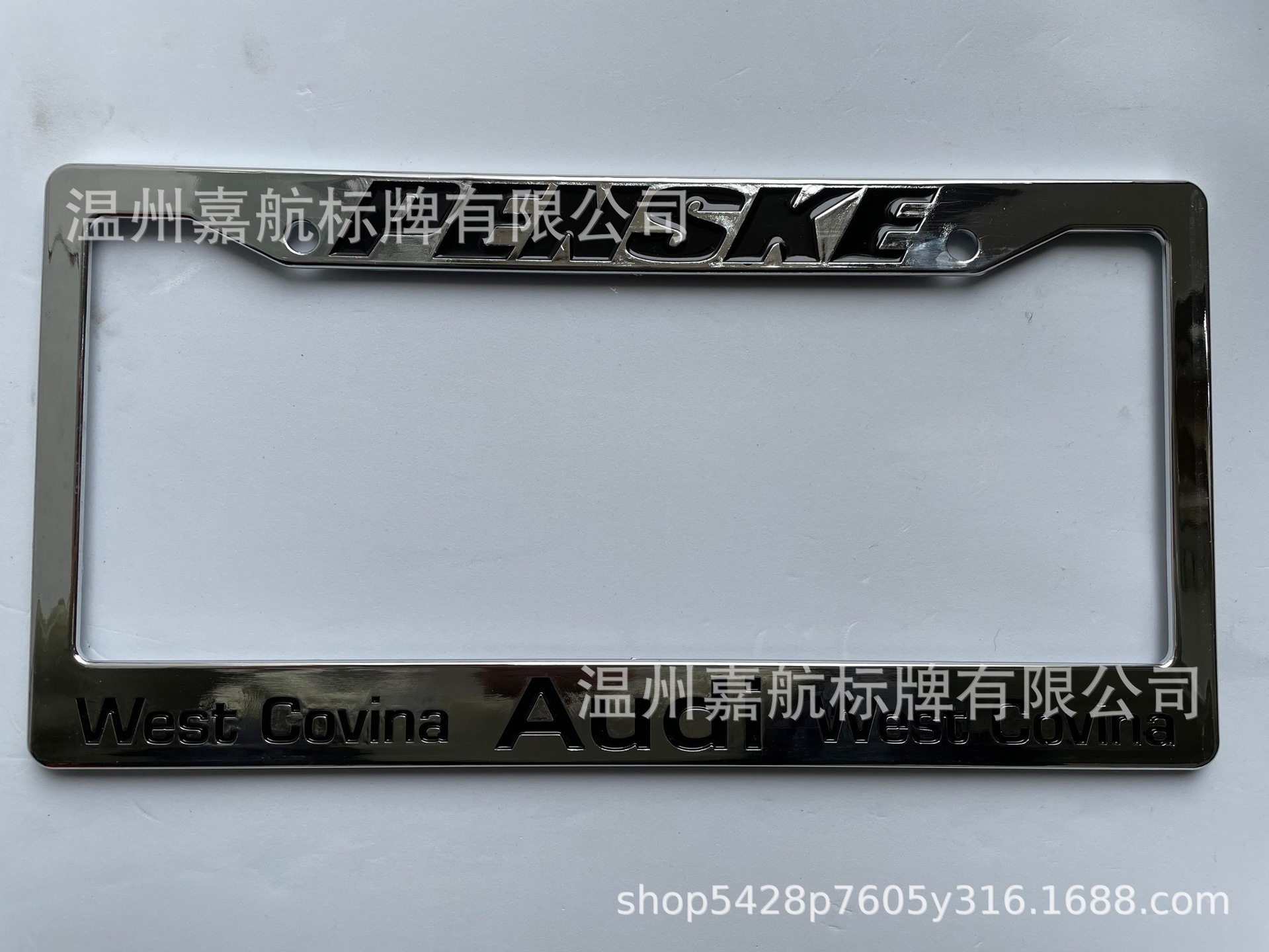 Cross-border License Plate Frame Us License Plate Frame Foreign Trade License Plate ABS Chrome Plated License Plate Frame Us Standard Electroplated License Plate Frame