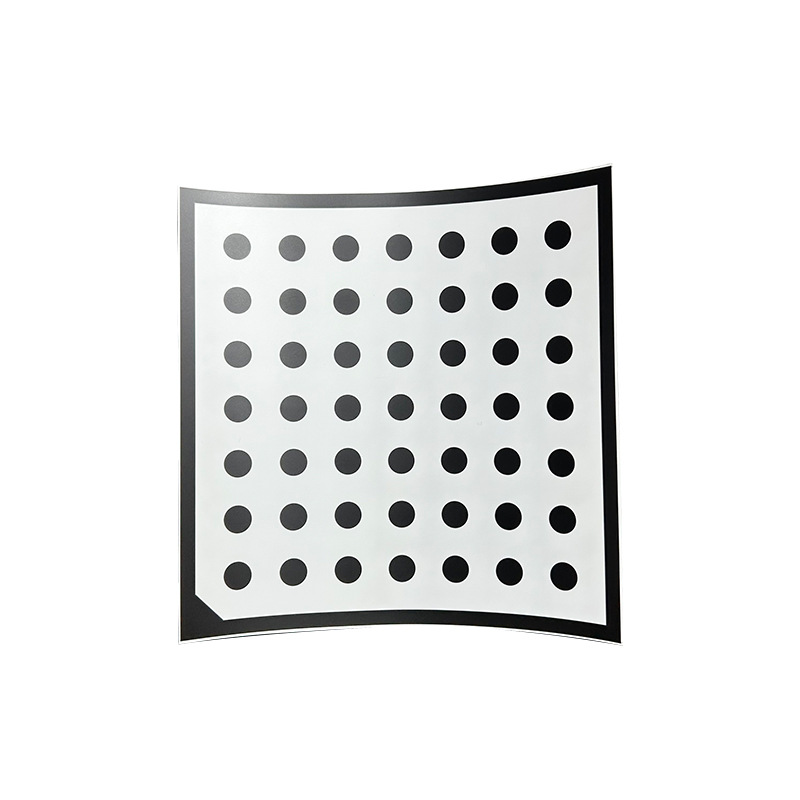 Optical Vision Calibration Board Film Sheet High-Precision 7X7 Dot Diffuse Reflection Optical White Film Calibration Board Manufacturer