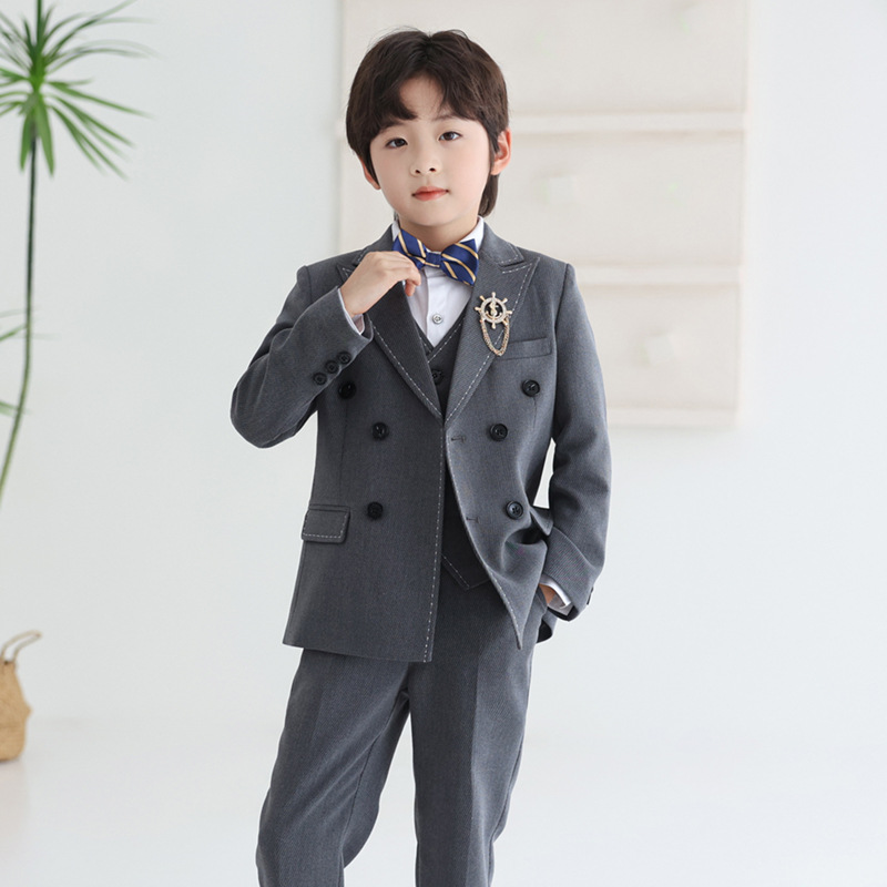 Костюм для детей, британский стиль, платье для цветочного мальчика, наряд для выступления на пиано