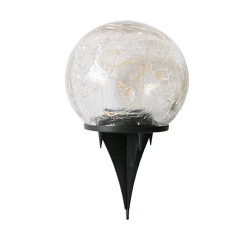 Solar crack courtyard underground lamp wiring-free ground plug ball outdoor waterproof balcony garden villa light control landscape