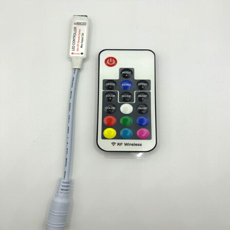 RF wireless RF 17 key RGB controller PCBA