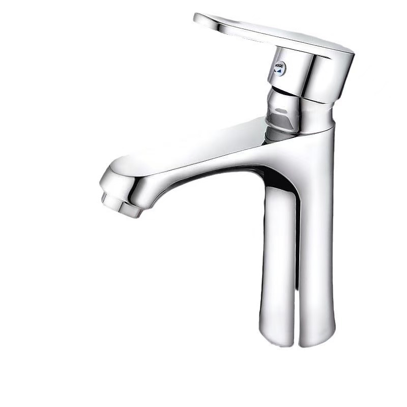 Copper alloy basin faucet bathroom cabinet faucet school project wholesale cross-border basin sink hot and cold faucet