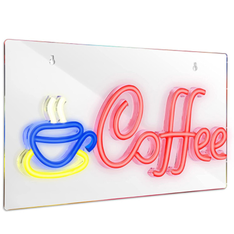 Amazon Back Panel Neon Coffee Coffee Shop Decorative Lights Advertising Light Signs Beautiful Colors and Affordable Prices