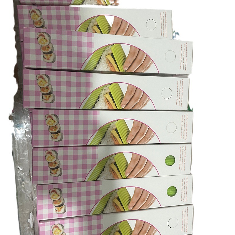 Bamboo-like Japanese sushi roller shutter tool silicone sushi roll mold commercial seaweed sushi Laver rice Special
