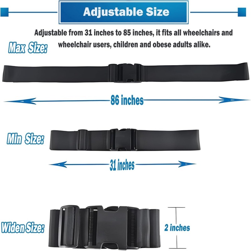 Cross-Border New Hot Product Wheelchair Fixed Belt for the Elderly, Restraint Belt, Wheelchair Safety Belt for Disabled Paralyzed Patients
