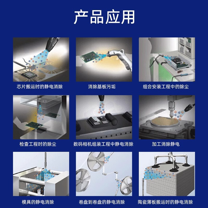 Automatic infrared induction type ion wind snake RW-080BF blowing gun electrostatic ion fan electrostatic eliminator