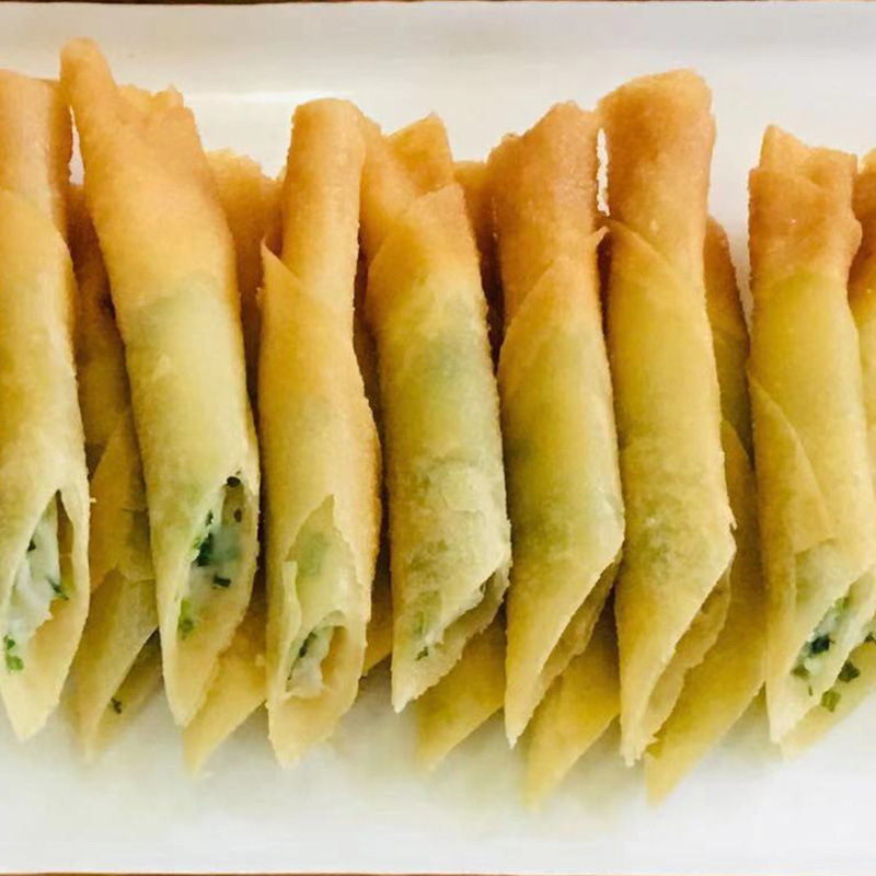 Nuo Shi Scallion Cod Rolls 250g Bag of 10 Frozen Fried Snacks Hot Pot Skewers Catering Commercial Snacks