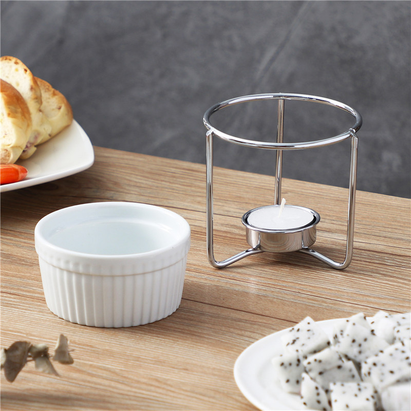 Baking Ceramic Butter Melting Furnace with Chrome-Plated Iron Rack, Non-Stick Pan Melting Furnace for Melting Butter, Wholesale