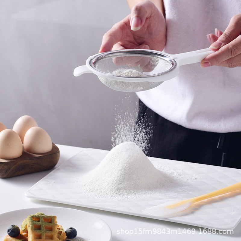 Сито для муки из нержавеющей стали 304 ручное сито для соевого молока сахарного порошка фильтр для яичной жидкости инструмент для выпечки ультратонкое бытовое