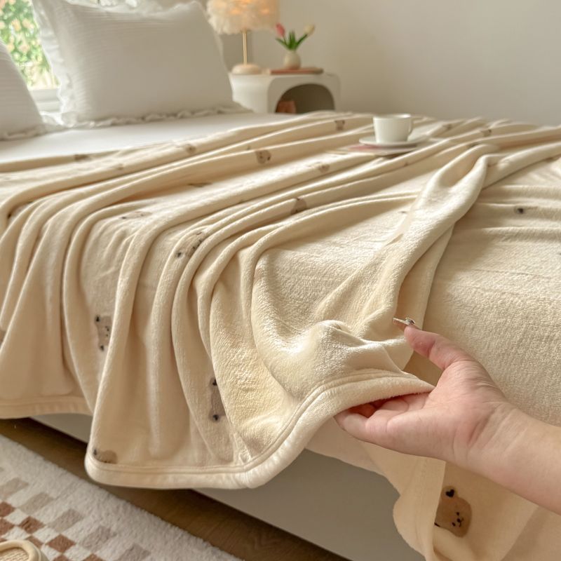 Class a Coral Velvet Blanket, Winter Blanket, Machine Washable Heating Blanket, Single Nap Blanket, Double-Sided Velvet Bed Sheets, Thickeneded Velvet