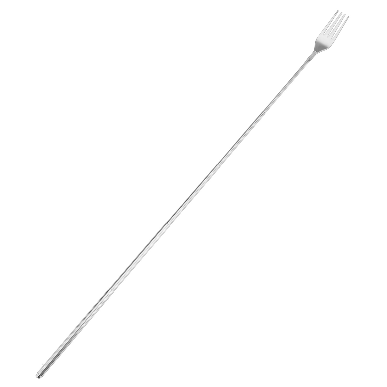 Factory Ready-Made Stainless Steel Telescopic Western Food Forks and Spoons Portable Tableware Dining Table Outdoor Camping Forks and Spoons Extra Long Forks