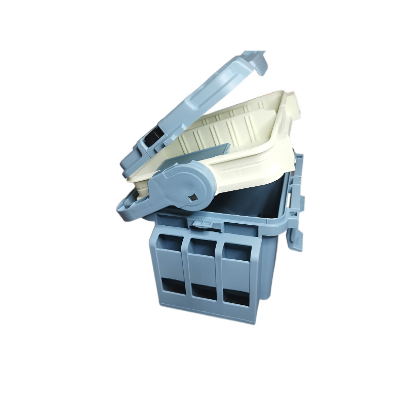 Luya fishing box with Rod can sit thickened sea fishing rock fishing portable storage box double layer Luya box