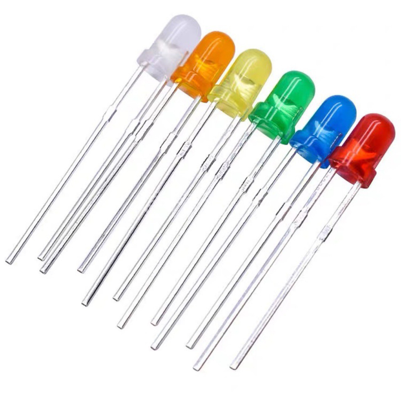 3mm Direct Plug-In Lamp Bead Led Lamp F3 Lamp Bead Light-Emitting Diode Red Blue Green Yellow Orange Emerald Green Transparent Highlight F3 Lamp Bead