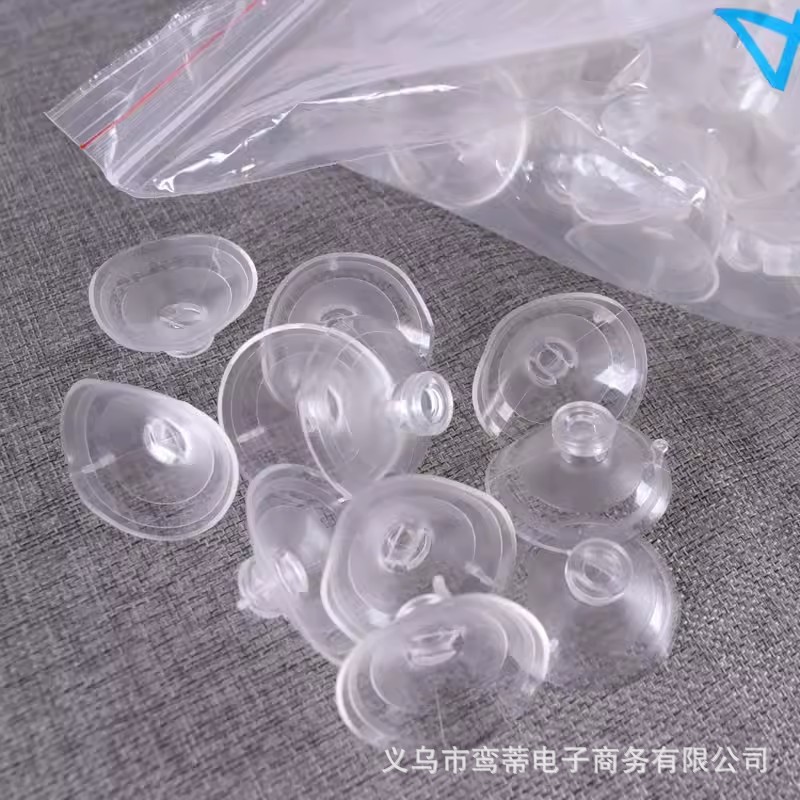 Wedding car decoration 4cm transparent suction cup lollipop wedding car decoration suction cup float fixed mushroom head strong suction cup
