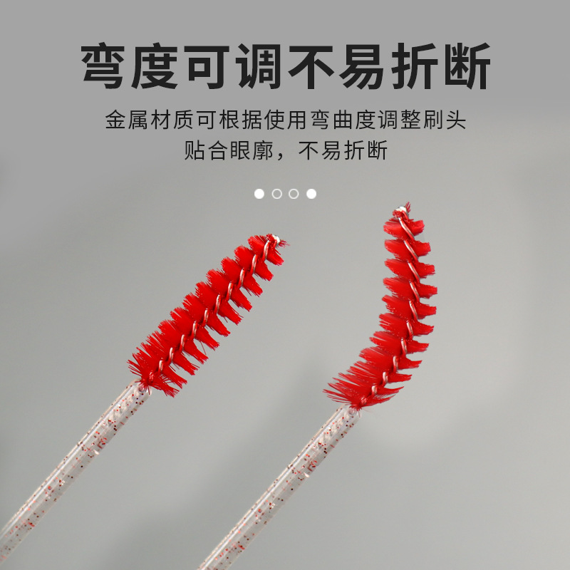 Manufacturer's new crystal eyelash brush spiral eyelash eyebrow brush eyelash brush solid multi-color mini eyelash comb