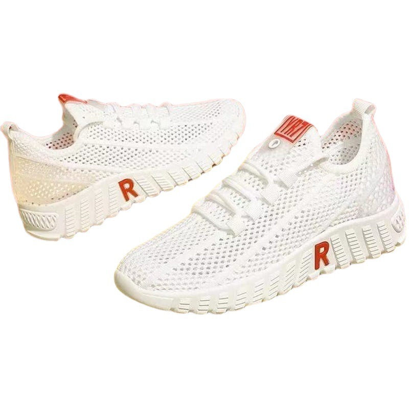 Shoes Women's New All-match Old Beijing Mesh Shoes Women's Summer Breathable White Casual Sports Women's Shoes Wholesale