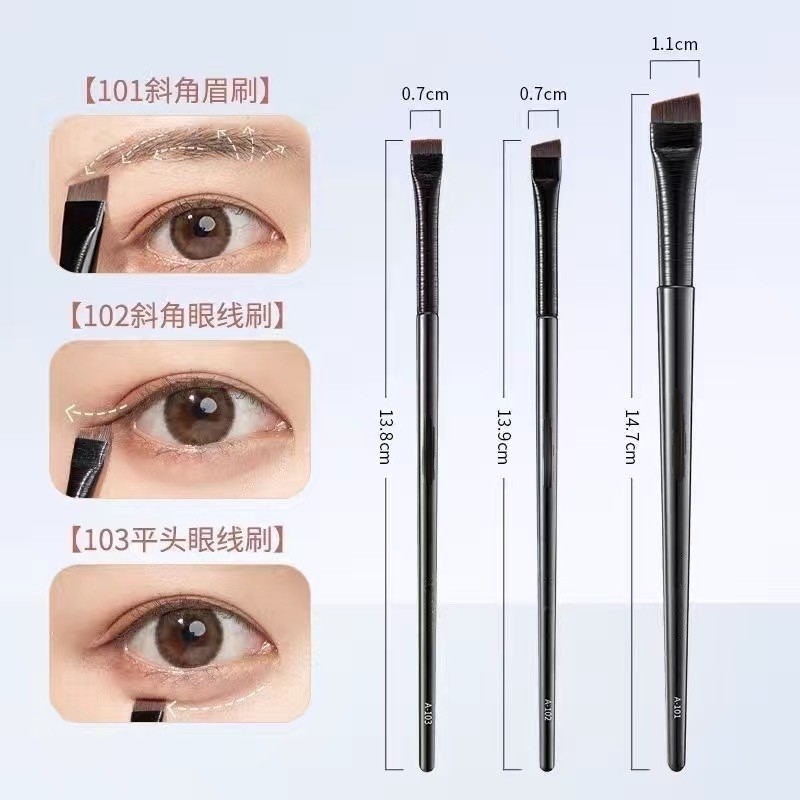 Кисть для бровей Wang Feifei, лезвие 101102, кисть для макияжа, косая кисть для подводки глаз, кисть для губ