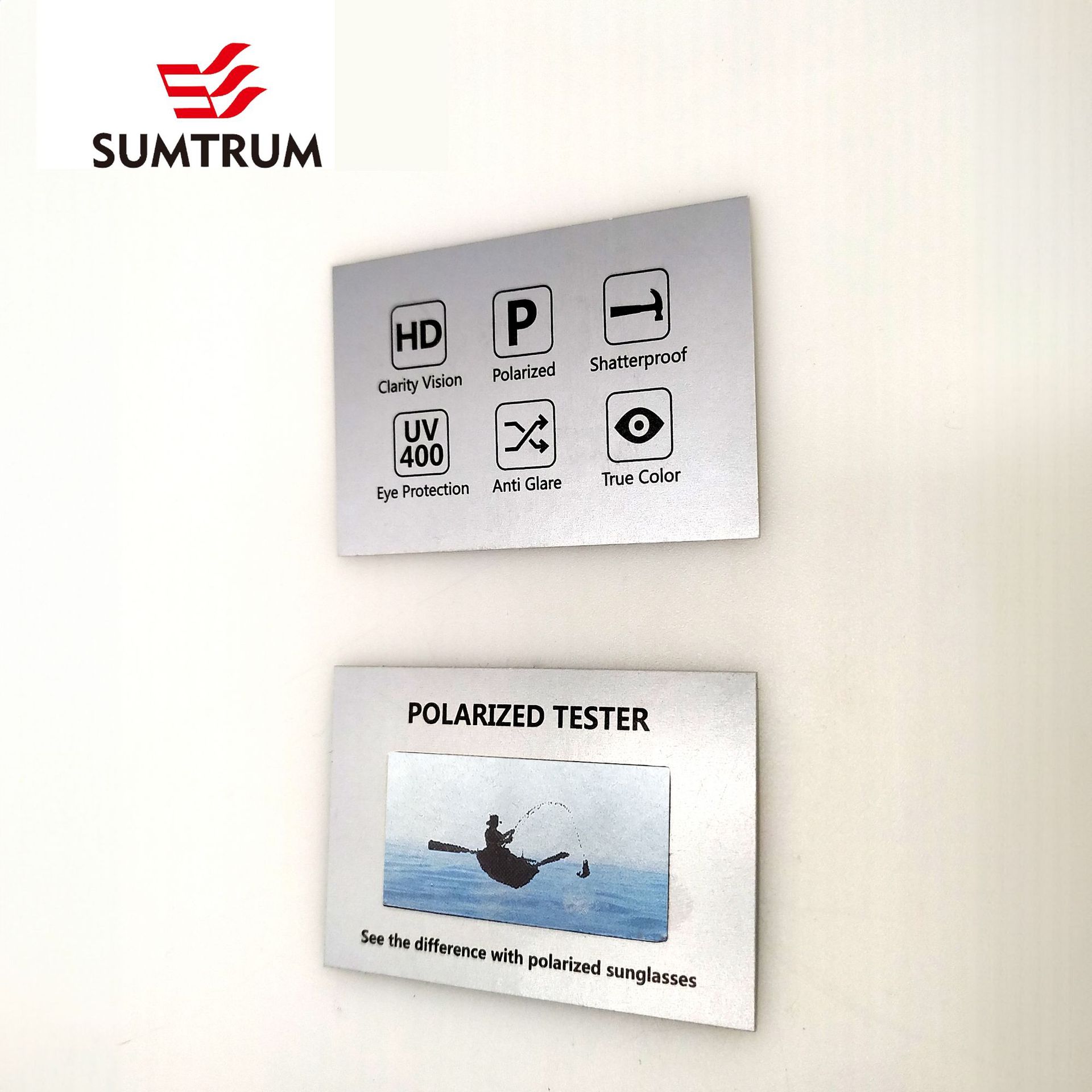 Spot English Polarized Test Polaroid Paper Card Glasses Accessories Polarized Glasses Sunglasses Test Card