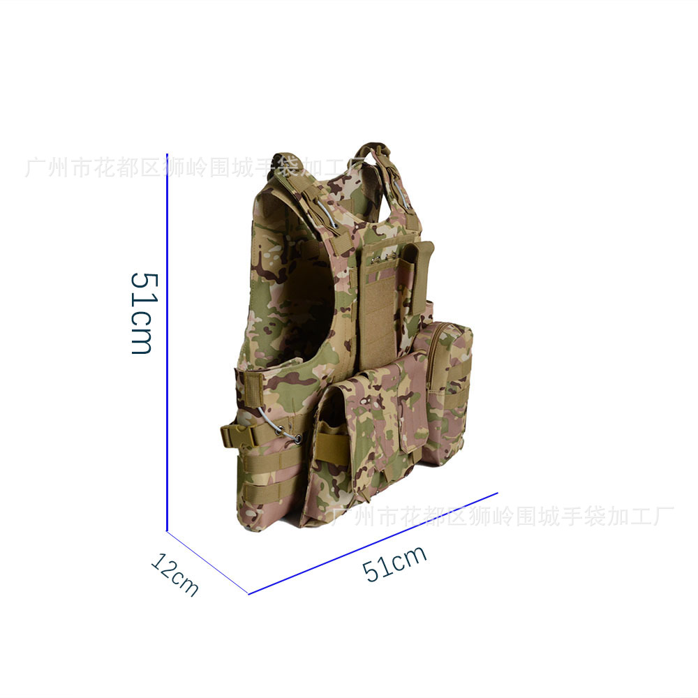 Amphibious Tactical Vest Python Pattern Camouflage Molle System Cycling Sports Outdoor Tactical Vest Real Cs
