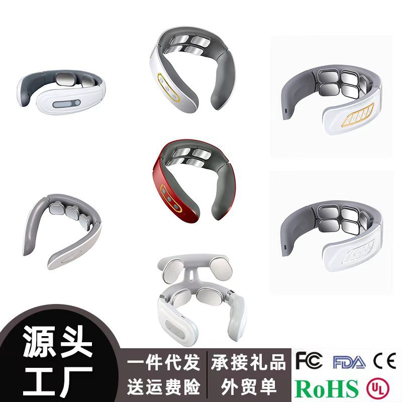 Массажный инструмент для шейного отдела позвоночника, многофункциональный массажер, электропроцедуры, пульсовой нагревательный инструмент для защиты шеи