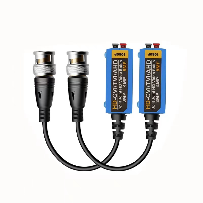 5MP 8MP AHD Twisted Pair Transmitter Passive Hd Coaxial TVI CVI Network Cable BNC Head Monitoring Conversion