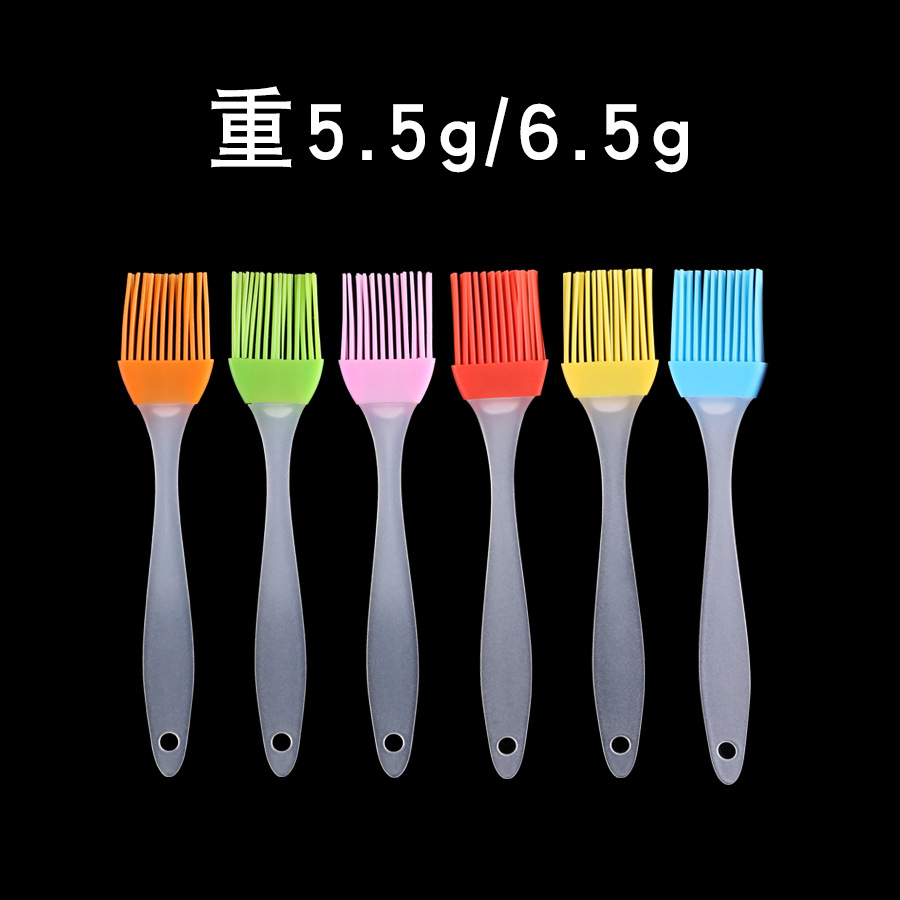 Kitchen Food-Grade Silicone Small Brush for Baking Pancakes and Cakes, High-Temperature Resistant Barbecue Brush, Oven Silicone Brush