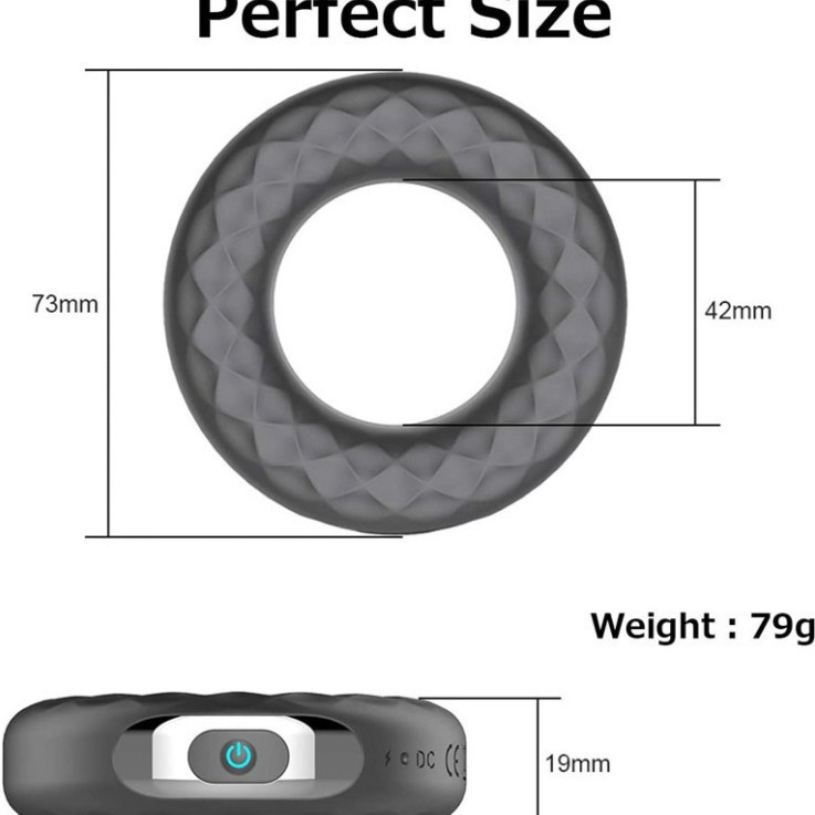 Adult supplies wholesale charging silicone vibration lock ring men's delay masturbation AliExpress Amazon explosions