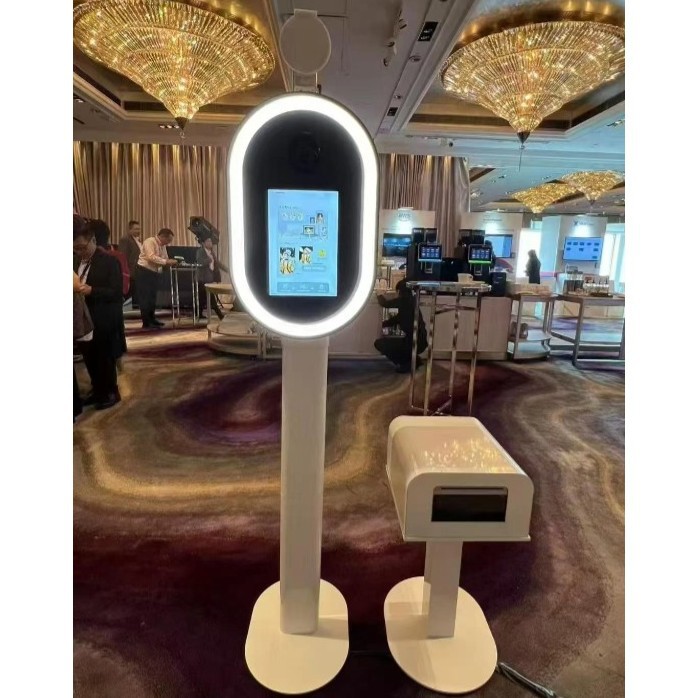 Photobooth Mirror Ai Interactive Photo Booth Multi-Functional Party Portable Vertical Photo Booth