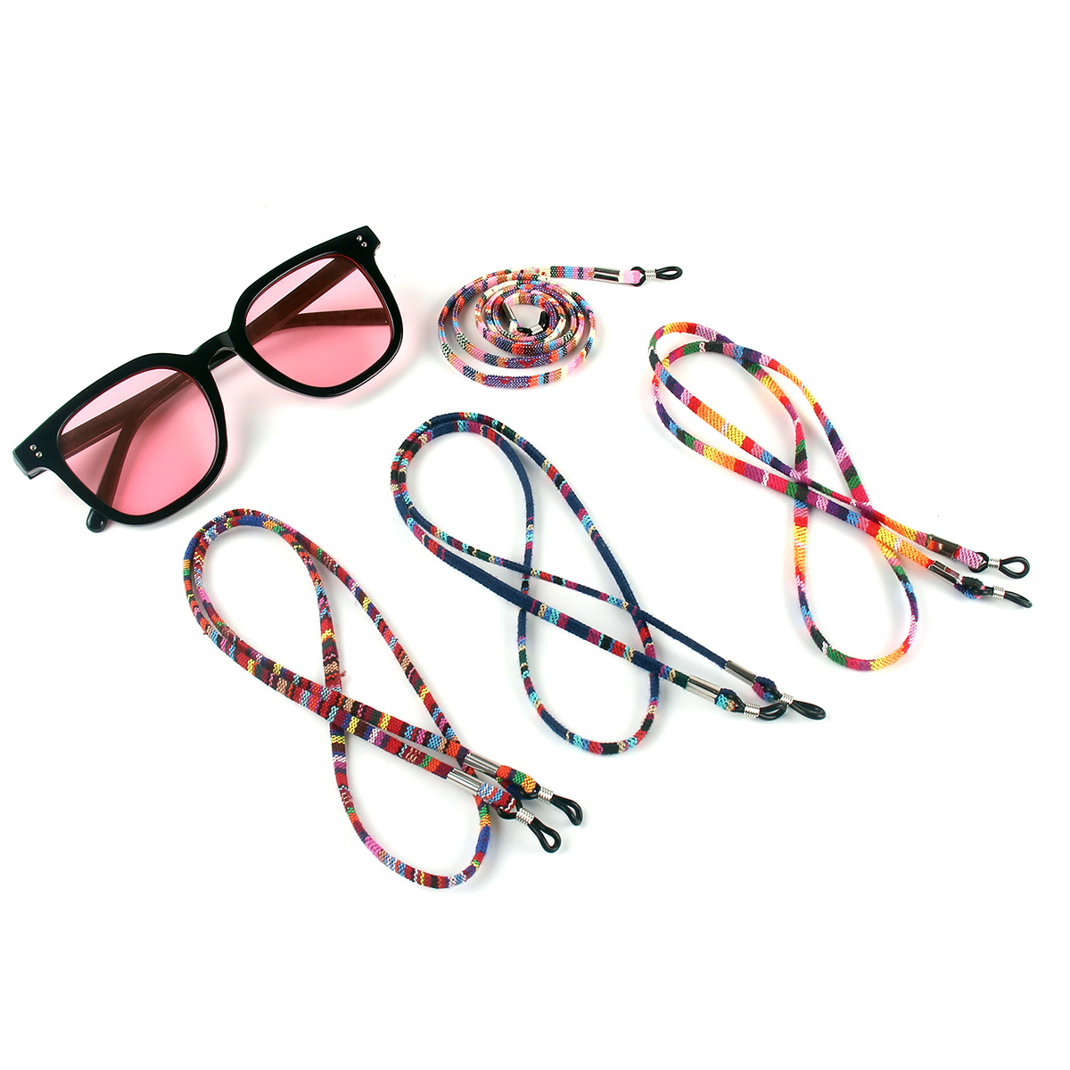 Amazon Cross-border Hot Bohemian Style Glasses Lanyard Glasses Chain Glasses with Ethnic Style Glasses Anti-drop Rope
