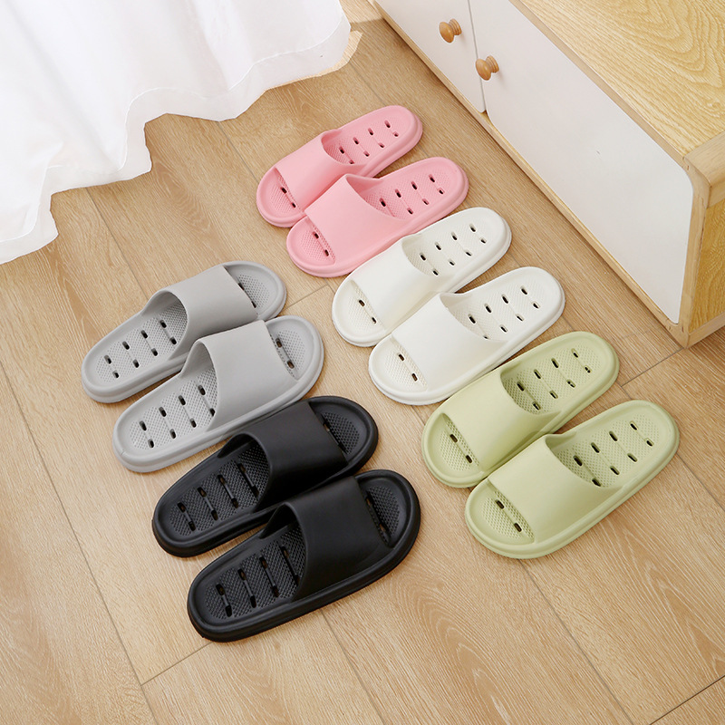 Summer Slippers for Women, Eva Home Slippers, Summer New Couple Men's Anti-Slip Bathing Bathroom Leaking Belt Wholesale