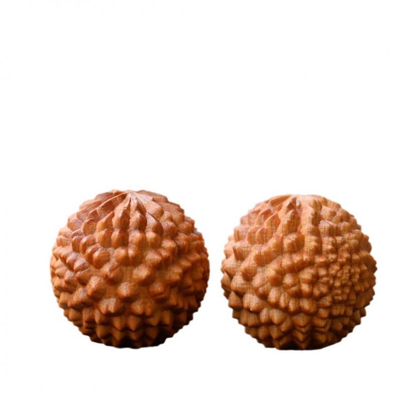 Authentic Taihang Thuja Handball, Aged Old Material, Durian Health Massage Ball, Fitness Ball for Middle-Aged and Elderly People, Gift to Elders