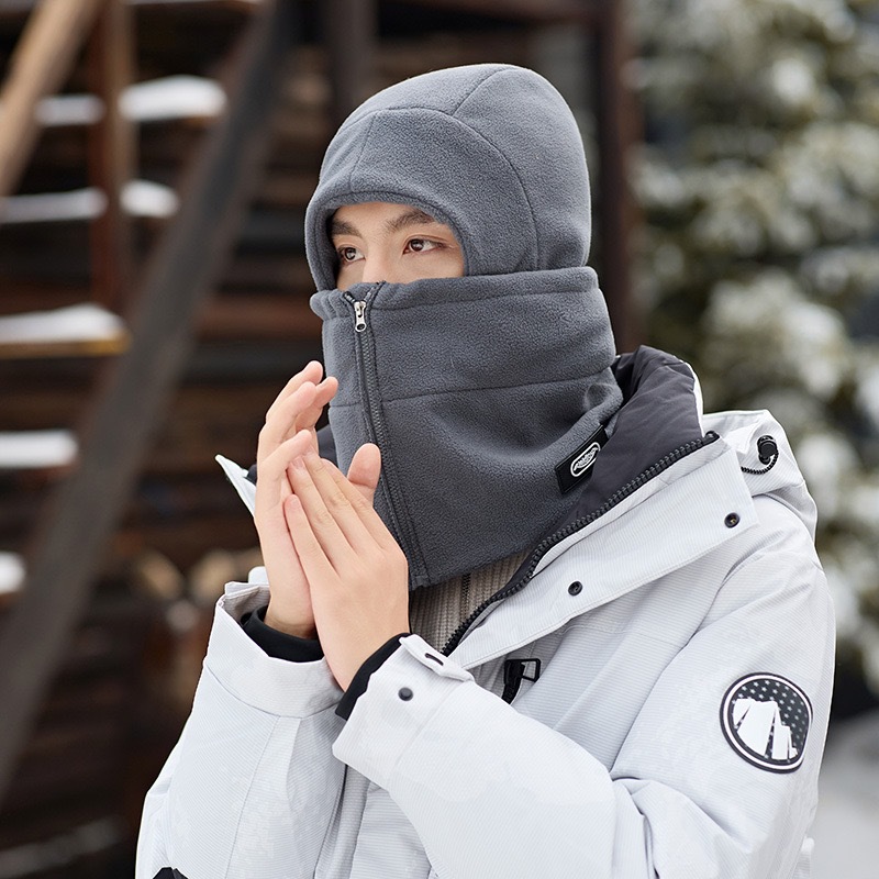 Winter Cycling Fleece-Lined Thickeneded Neck Scarf All-In-One Cycling Warm Hat Windproof Winter Warm Windproof and Cold-Proof Mask