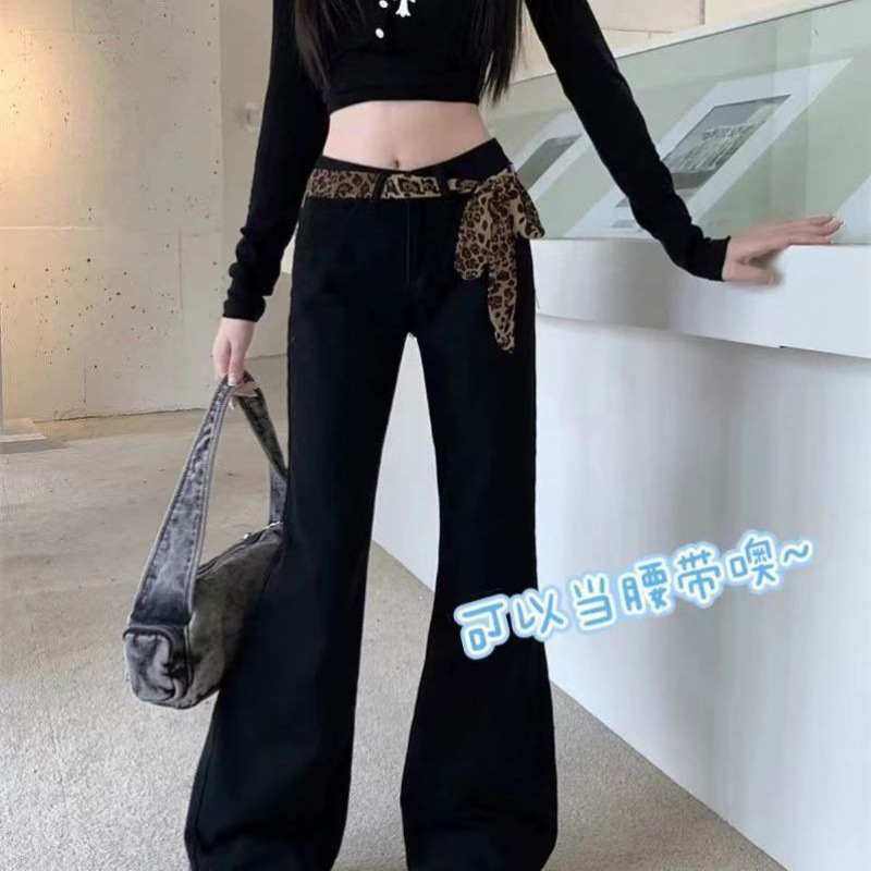 Pure Desire Style Sexy Leopard Print Wave Dot Silk Scarf Autumn and Winter New All-match Fashion Niche Sense Can Be Belted ins