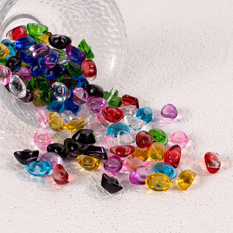 Color crystal ingot ornaments wholesale ingot home opening wedding decoration gifts living room ornaments glass jewelry
