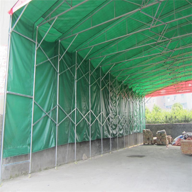 Push-pull canopy large warehouse shed outdoor car shed rainproof sunscreen sunshade mobile push-pull shed Awning Manufacturers