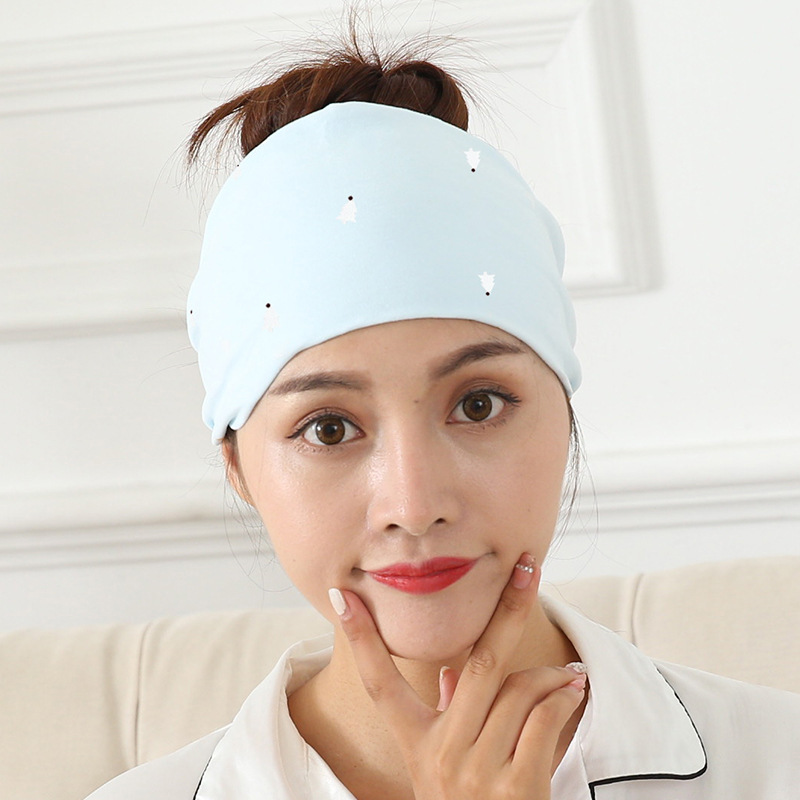 Factory wholesale four-season maternity hat cotton striped soft confinement headscarf postpartum pregnant women confinement hat