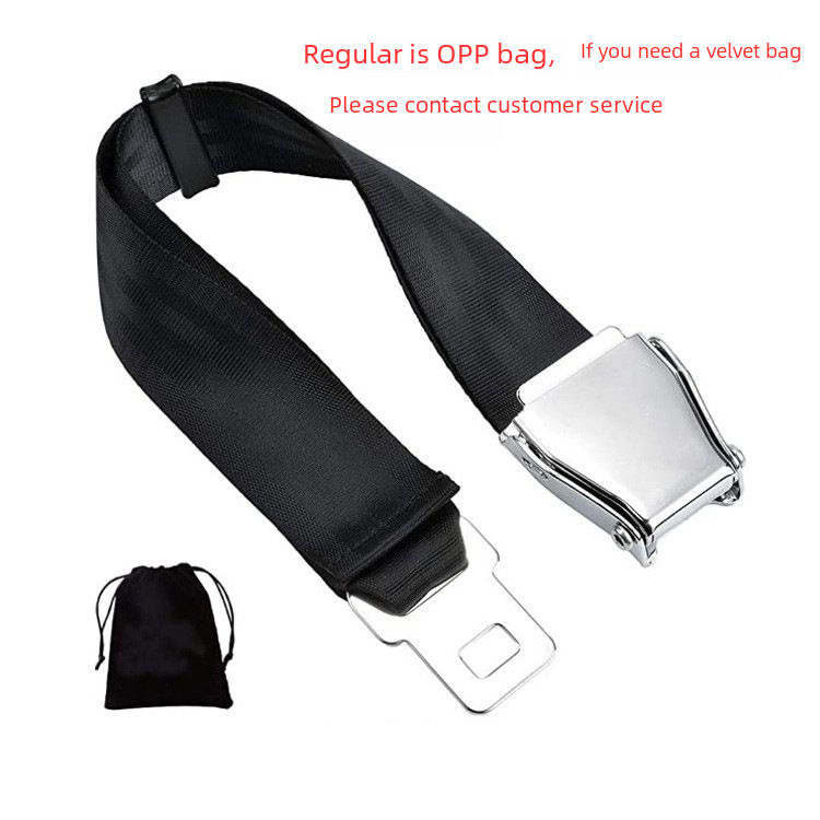 Airplane Buckle Seatbelt Extender Adjustable Airplane Safety Buckle Extension Strap Airplane Buckle Metal Safety Buckle