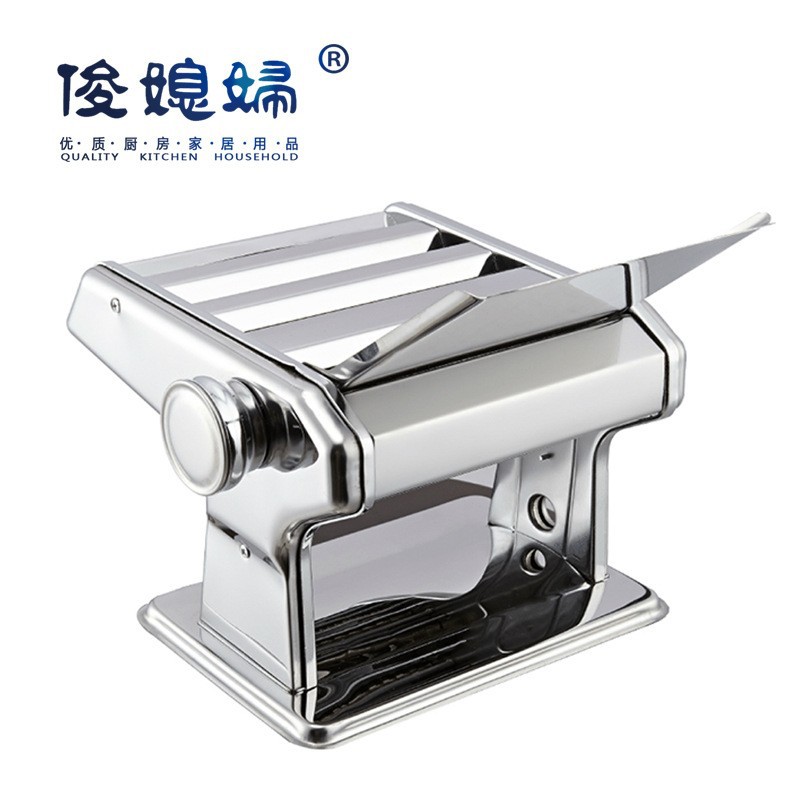 Jun daughter-in-law hand-cranked small multi-functional household noodle machine pressing machine stainless steel Adjustable Rolling Pin machine wholesale
