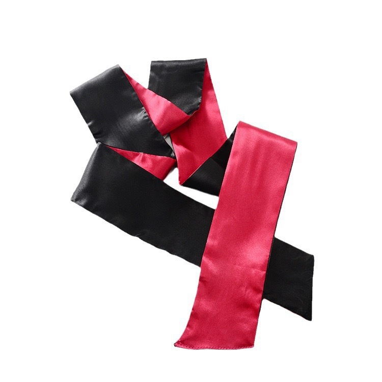 Hair Band Binding Ribbon Silk Eye Mask Tie Hand Flirting Blindfold Silky Shading Black Red Porn Call Hair Band Hair Accessories