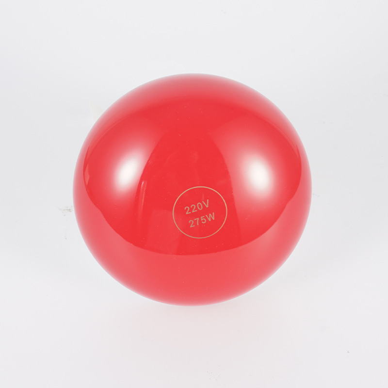 Infrared Light Bulb Beauty Salon Lamp Human Body Baking Lamp Pain Relief Physiotherapy Instrument Home Incubation Animal Heating 275W