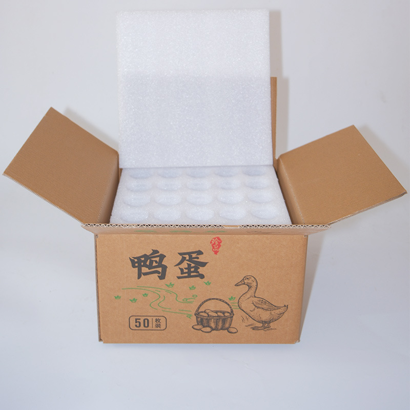 Egg Cartons for Duck Eggs and Preserved Eggs, Pearl Cotton Epe Egg Trays, Egg Cartons, Shipping Boxes, Anti-Drop and Shock-Absorbing, Factory Wholesale and Distribution
