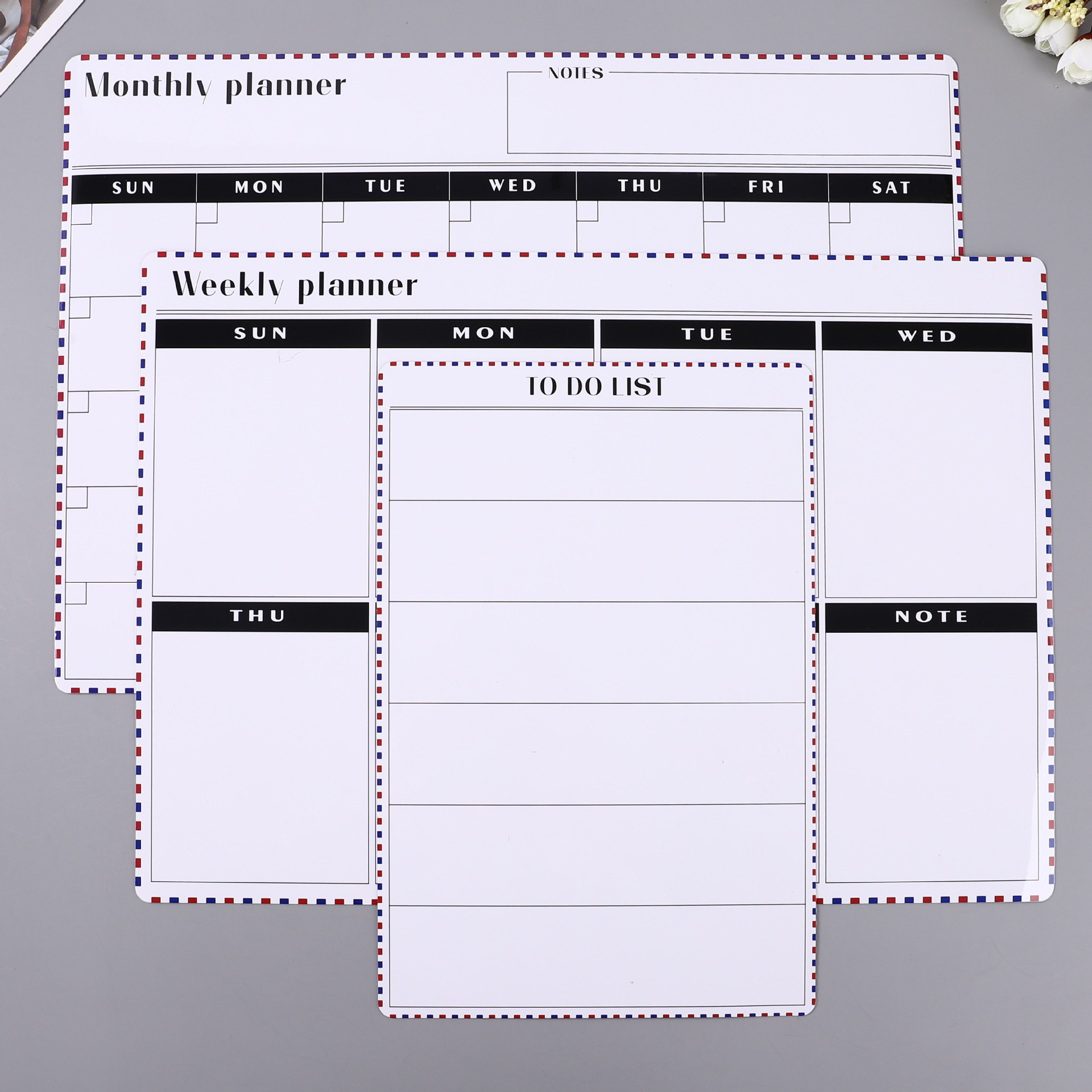 Amazon Wholesale Magnetic Refrigerator Stickers Calendar Magnetic Whiteboard Wall Stickers Learning Schedule Refrigerator Stickers Message Board