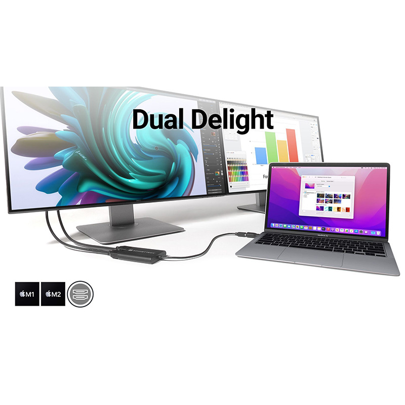 Sonnet Usb3.0 to Dual HDMI Monitor Converter Expansion Box USB to HDMI Converter