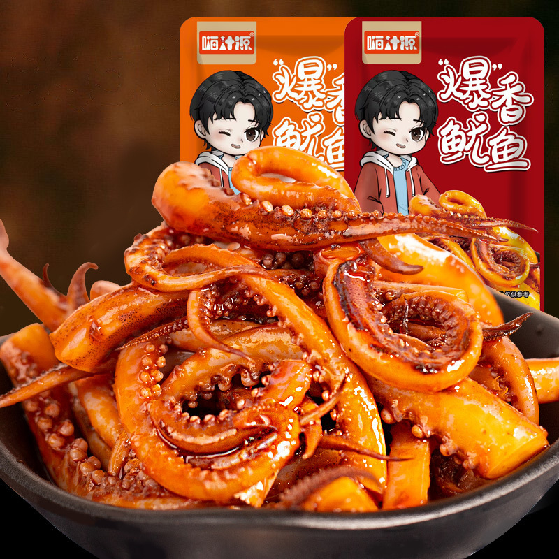 [Exclusively Available in Lightning Warehouse] Hi Juice Spicy Spicy Squid Tentacle Snacks about 10G/Bag (Random Flavor)